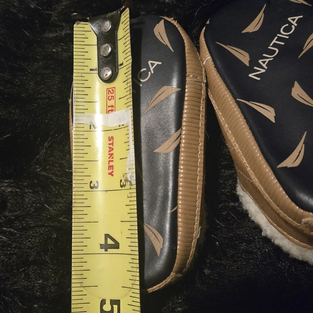 Nautica Tan Baby Shoes with Black Laces